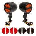thumbnail image 1 of Indicator Blinker, High Brightness Multifunction Dual Color Motorcycle Turn Signal Light  For Motorbike Black,Electroplating, 1 of 8