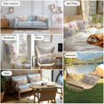 thumbnail image 6 of Waterproof Throw Pillow Covers Set of 2, 20x12 Inch Spring Floral Decorative Pillowcases Outdoor Pillow Slip Cushion Covers Set for Couch Tent Pink Tulip Summer Botanical Rustic, 6 of 7