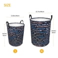 thumbnail image 3 of Fuzoiu Function Source Code Print Circular Hamper,Laundry Basket with Handle,Collapsible Laundry,Dirty Clothes Storage Basket,for Bedroom Bathroom Dorm Living Room-Small, 3 of 6