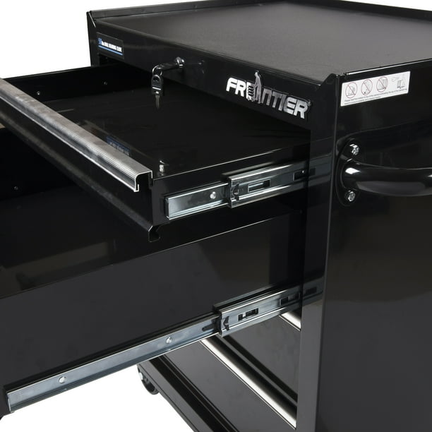 Frontier 26-inch 4-Drawer Base Cabinet Tool Chest, Metal, Black