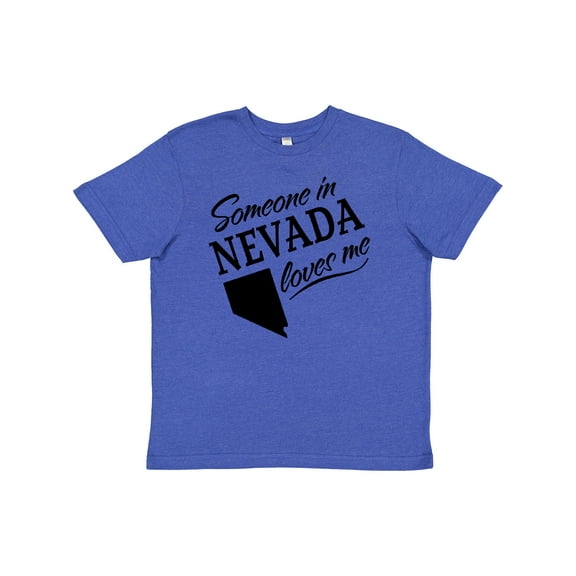 Inktastic Someone in Nevada Loves Me Youth T-Shirt