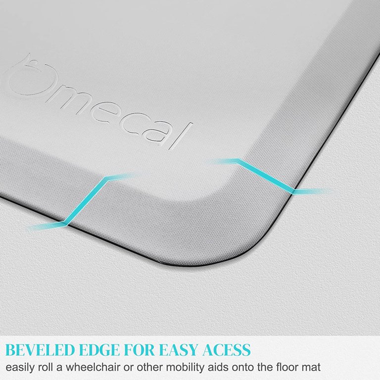 Omecal 70''x24 InchFall Mats for Elderly Senior Handicap Non Slip Floor Mat, Medical Beside Falling Safety Protection Pad, Beveled Edge Anti Fatigue