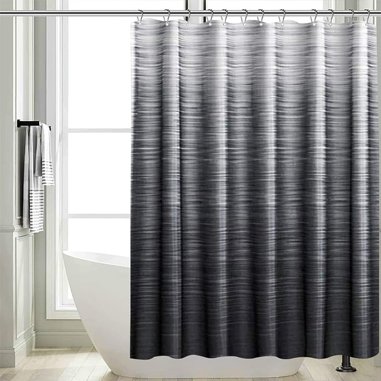 Black grey shower sale curtain