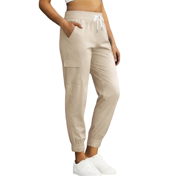 Yievot Women's Hiking Pants Lightweight Quick Dry UPF 50  Sun Protection Pant Elastic Waist Golf Travel Trousers with Pockets