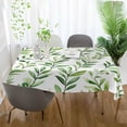 thumbnail image 3 of Yayeee Tablecloths 60" x 120" Rectangle Wrinkle Resistant Party Table Cover, Green Leafy Pattern, 3 of 8
