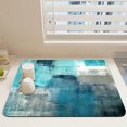 thumbnail image 6 of Coffee Mat Teal Abstract Art Coffee Bar Accessories 24 x 16 Inch Hide Stain Non-Slip Rubber Backed Absorbent Dish Drying Mat for Kitchen Counter Bar Mat Espresso Accessories, 6 of 6