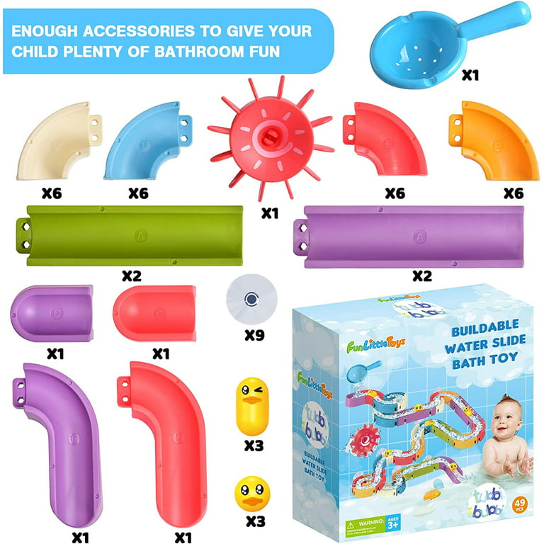 Fun Bath Toys For Kids Ages 4 8 Wall Bathtub Slide Shower - Temu