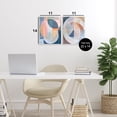 thumbnail image 3 of Stupell Industries Pastel Centric Geometrics 2 Piece Wall Plaque Art Set design by Ramona Murdock, 14 x 11, 3 of 7