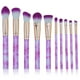thumbnail image 1 of Marbling Brushes Kit Powder Foundatin Sombra de ojos Juego de brochas de maquillaje para cejas Herramienta de belleza Púrpura, 1 of 7