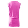 thumbnail image 5 of Prolriy Short Sets for Women, Women 2 Piece Set Summer Casual Crew Neck Sleeveless Tank Top and Skorts Shorts Sweatsuit Tracksuit Outfits Spring Outfits for Women 2025 Hot Pink S, 5 of 5