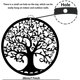 thumbnail image 2 of Decoración de pared de árbol de la vida de metal, arte de silueta para regalo de interior, regalo al aire libre, decoración del hogar y jardín (negro, 28x28cm), 2 of 5