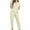 Beige, variant on Chbgutlmr Lounge Sets for Women 2 Piece Round Neck Short Sleeve Shirts Jogger Pants Sleepwear Summer Outfits