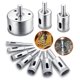 thumbnail image 1 of 10 Uds. (8/10/12/14/16/18/20/22/25/50mm) juego de accesorios de sierra de agujero de broca de diamante 8-50mm brocas de núcleo de corte de carbono inoxidable TUNC Sencillez, 1 of 5