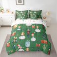thumbnail image 2 of Manfei Cute Nutcracker Bedding Comforter Set 7 Pieces for Kids, Christmas Tree Snowflake Queen Bedding Sets, Green Merry Xmas Queen Sheet Sets, Ultra Soft Home Decor, 2 of 8