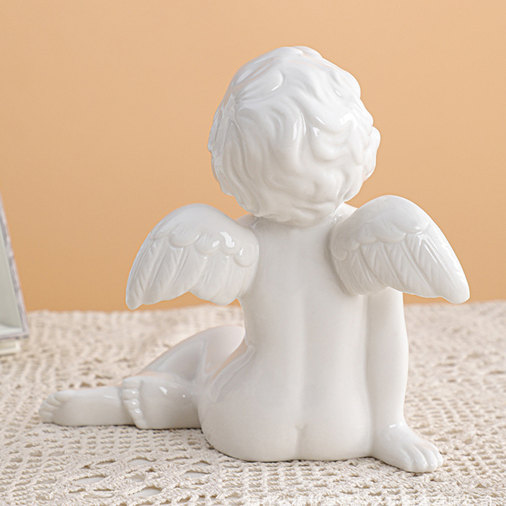 Panneau Acrylique Ange Avec Support Pour Pot - Décoration De Bureau Ou De Jardin, Design 2D élégant