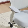 thumbnail image 3 of PUKNLY Ergonomic Office Chair with Footrest, High Back Computer Office Chair with Dynamic Lumbar Support, 2D Headrest, 4D Armrest, Sponge Seat, Mesh Home Office Desk Chair for Adults,Grey, 3 of 10