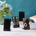 thumbnail image 5 of Miyuadkai 10Pcs Black Acrylic Jewelry Earring Display Stand - L Shape Ear Organizer for Dangling Earrings | Necklace Jewelry Show Photography Props, 1.7X1.4X3 Inch, 5 of 8