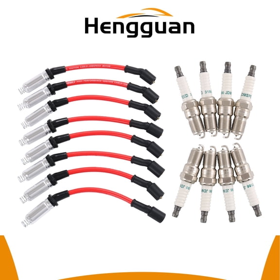 41-110 Iridium Spark Plugs and 48322 Spark Plug Wires fit for 5.3 6.0L 6 Chevy