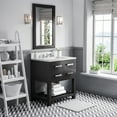 thumbnail image 3 of Water Creation Madalyn 30" Single Sink Hardwood Bathroom Vanity - Espresso/White, 3 of 6