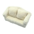 thumbnail image 3 of Almencla Dollhouse Couch Miniature Sofa for 1/6 1/12 Dollhouse Life Scene Simulation Accessories Toy Doll Accessories Decoration Double Sofa, 3 of 8