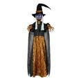 thumbnail image 3 of Bruja animada colgante para decoración de Halloween, casa embrujada, accesorio espeluznante, 70 pulgadas. negro, 3 of 9