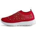 thumbnail image 5 of VoxSoles Women's Rhinestones Mesh Sport 𝖲lip-on Shoes,Non 𝖲lip Good Arch Breathable Lightweight Casual Sock Sneaker Nurs𝖾 Shoes, 5 of 8