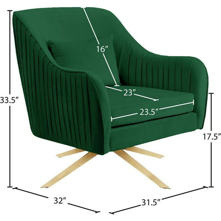 Meridian Furniture Paloma Velvet Swivel Accent Chair Meridian Furniture Paloma Velvet Swivel Accent Chair