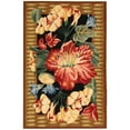 thumbnail image 3 of SAFAVIEH Chelsea Elton Floral Wool Area Rug, Black/Brown, 3' x 3' Round, 3 of 9