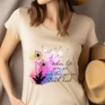 thumbnail image 4 of When Life Gives You More Than You Can Stand Kneel Inspirational Christian T-Shirt for Women, Dark Heather, Size 2XL, 4 of 6