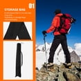 thumbnail image 6 of Worgeous  2 Pcs Hiking Gear Trekking Pole Carrier Stick Storage Black, 6 of 8