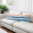 thumbnail image 3 of Orange Navy Blue Ombre Body Pillow Cover 20x54, Abstract Beach Waves Gradient Decorative Pillowcase with Zipper, Microfiber Pillow Protector, Soft Breathable Long Lumbar Pillowcases for Women, 3 of 9