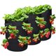 thumbnail image 1 of Bolsa de plantación de fresas, bolsas de plantas con 2 asas y 8 bolsas de cultivo laterales, bolsa de plantación, bolsa de cultivo, bolsa de plantación para fresas, tomates, ajo, cebollas, paquete de TUNC Sencillez, 1 of 4