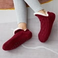 thumbnail image 4 of Calcetines antideslizantes Yotijar invierno Vino rojo para mujer, 4 of 9