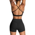 thumbnail image 4 of IBTOM CASTLE Women Workout Sets Yoga Outfits, Sports Bra and High Waist Leggings Gym Clothes Tracksuit, 2-Piece S Black, 4 of 8