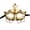 A003- Gold, variant on Black Masquerade Half Mask with Silver Stakes and Chains, Masquerade Mask for Women Masquerade Mask for Men Black Face Mask for Parties, Vintage Halloween Mask Adult Halloween