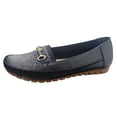 thumbnail image 4 of Rokment Ballet Flat Slip on Loafers for Women Comfortable Leather Low Wedges Non Slip Work Shoes 2026 Spring Fall Fashion Casual Dressy Oxfords Black Size 6.5, 4 of 5