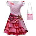 thumbnail image 1 of Vestido Rosa para Niñas, Atuendos de Película para Niños, Fiesta de Cumpleaños de Halloween 3-9 Años, 1 of 6