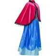 thumbnail image 4 of Princess Dress Anna Costume Dress Up Cosplay Cloak Snowflake 5, 4 of 9