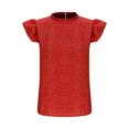 thumbnail image 6 of Scyoekwg Casual Tank Tops for Women Crew Neck Ruffle Sleeved Tank Tops Sleeveless Tops Summer Loose Sling Shirts Ladies Tops Polka Dots Printed Graphic Tee Casual Blouses (Red,L), 6 of 7