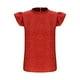 thumbnail image 5 of Tops Cortos para las Mujeres Manga de Herradura Impresa Manga Corta Cuello Redondo, Top de Moda para Primavera Verano Casual, 5 of 7