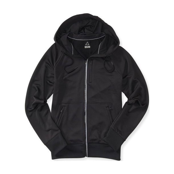Aeropostale - Sudadera con capucha y cremallera completa para hombre, color negro, XXL Aeropostale Sudadera