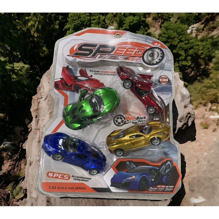 Speed Racing Pull Back Race Sports Cars Toys Die-Cast Car Model 3+