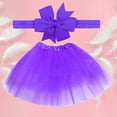 thumbnail image 2 of Mercatoo Baby Tutu 5 Layered Toddlers Tulle Tutu Skirt for Girls with Headband Birthday Outfit for 1 Year Old Girl Red Skirt, 2 of 4