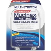 Mucinex Fast-Max Cold, Flu & Sore Throat Caplets 30 Caplets