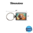 thumbnail image 3 of Vizsla Dog Pop Art Metal Rectangle Keychain, 3 of 7