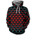 thumbnail image 1 of Hole Pattern Personality Creative 3D Printing Men's Hooded Sweatshirt Autumn and Winter Colorful Fashion Pullover Hoodie, 1 of 5