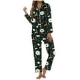 thumbnail image 1 of YTIANH Women's Christmas Reindeer Pattern Long Sleeve Pajama Sleep Set C,XXL, 1 of 4