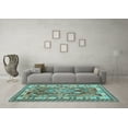 thumbnail image 3 of Ahgly Company Indoor Rectangle Southwestern Light Blue Country Area Rugs, 3' x 5', 3 of 4