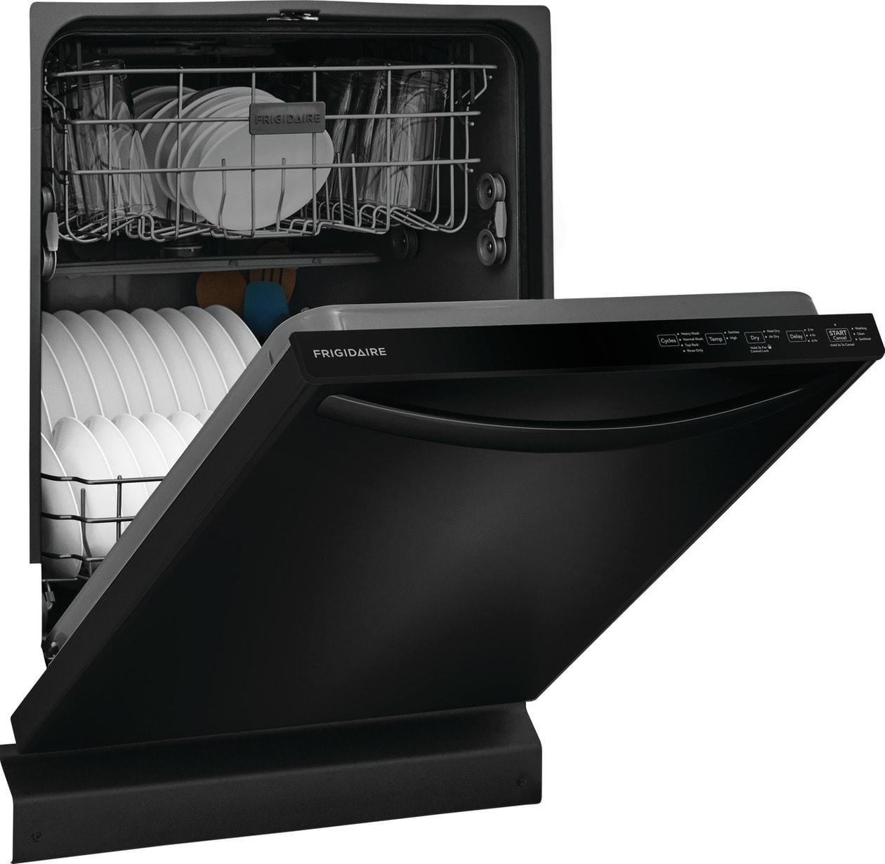 Frigidaire 24" Dishwasher, Energy Star Certified, Top Control, Black