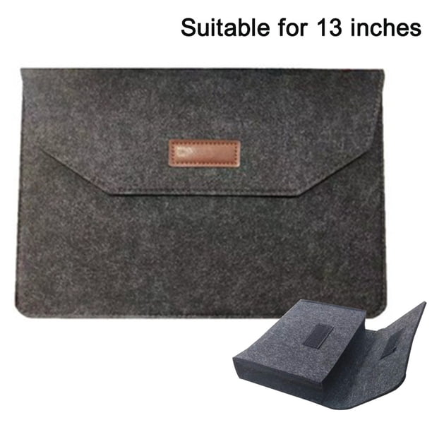 Funda para portátil compatible con MacBook Pro de 13 pulgadas/15 pulgadas, MacBook Air, portátil HP Dell Lenovo, funda de fieltro para portátil con bolsa de almacenamiento adicional Ormromra 222359-3